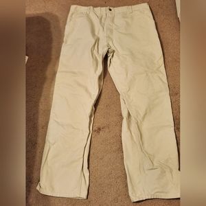 Carhartt men 42x34 carpenter beige pants